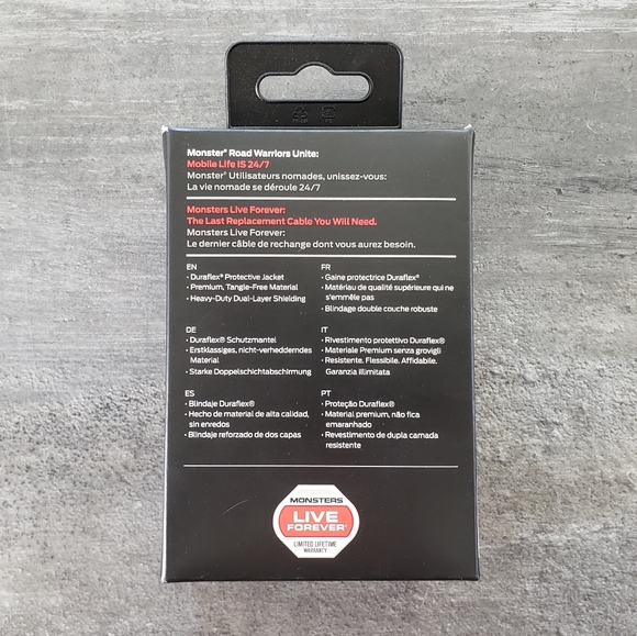 Black Gold MONSTER Audio Auxiliary Cable Cord - Picture 3 of 3